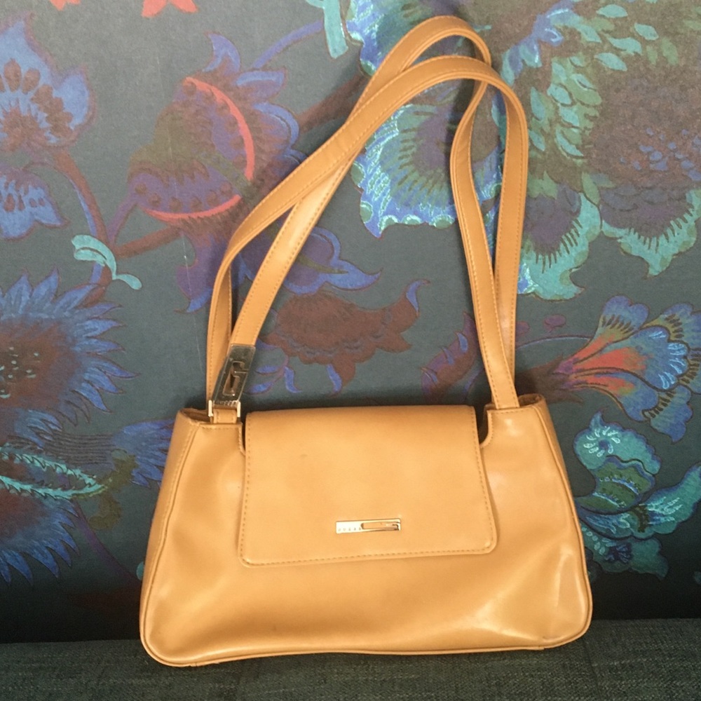 Guess purse tan retro